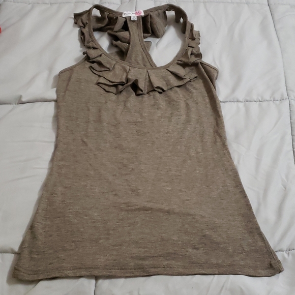 Body Central Tops - Racer back ruffle top